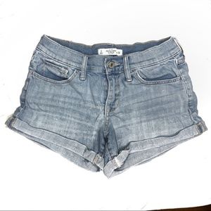 Abercrombie and Fitch Light Wash Jeans Shorts
